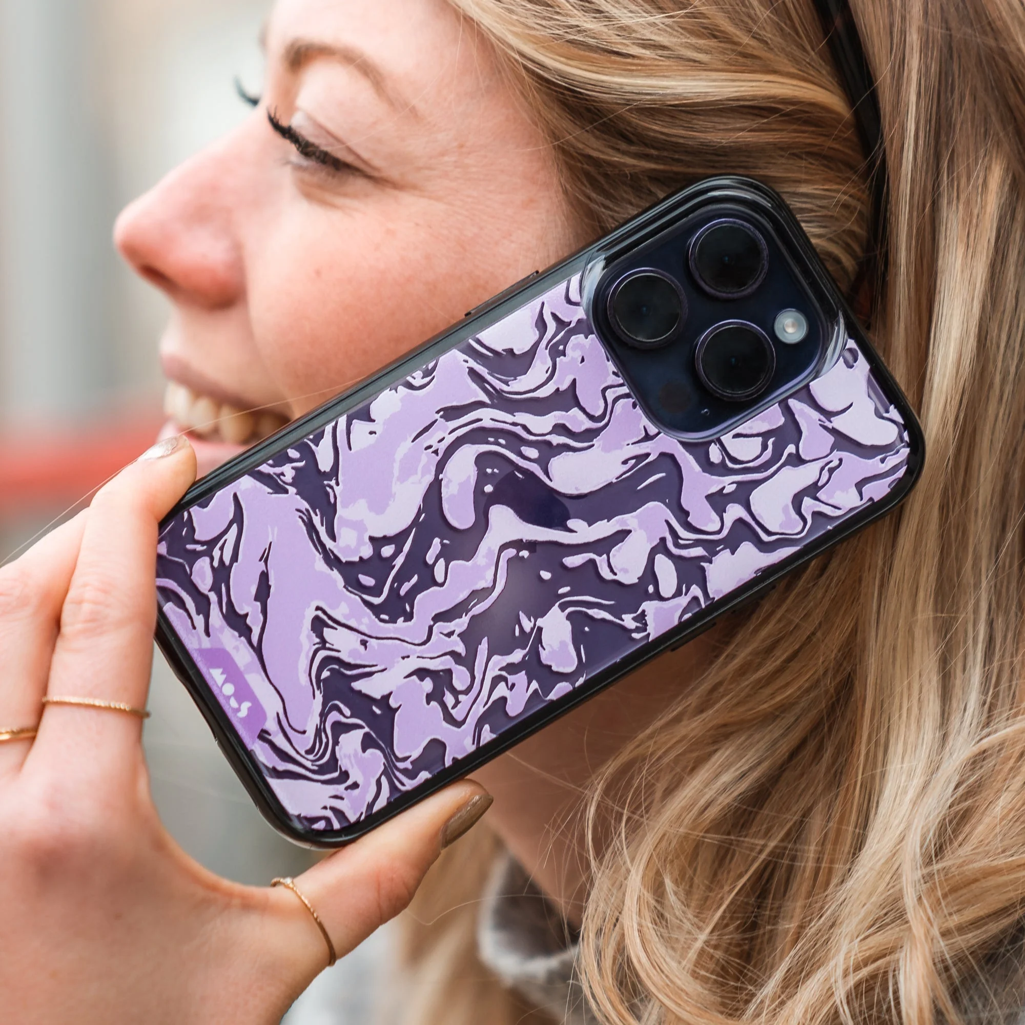 Lilac Protective Phone Case - Marbled - Image 11