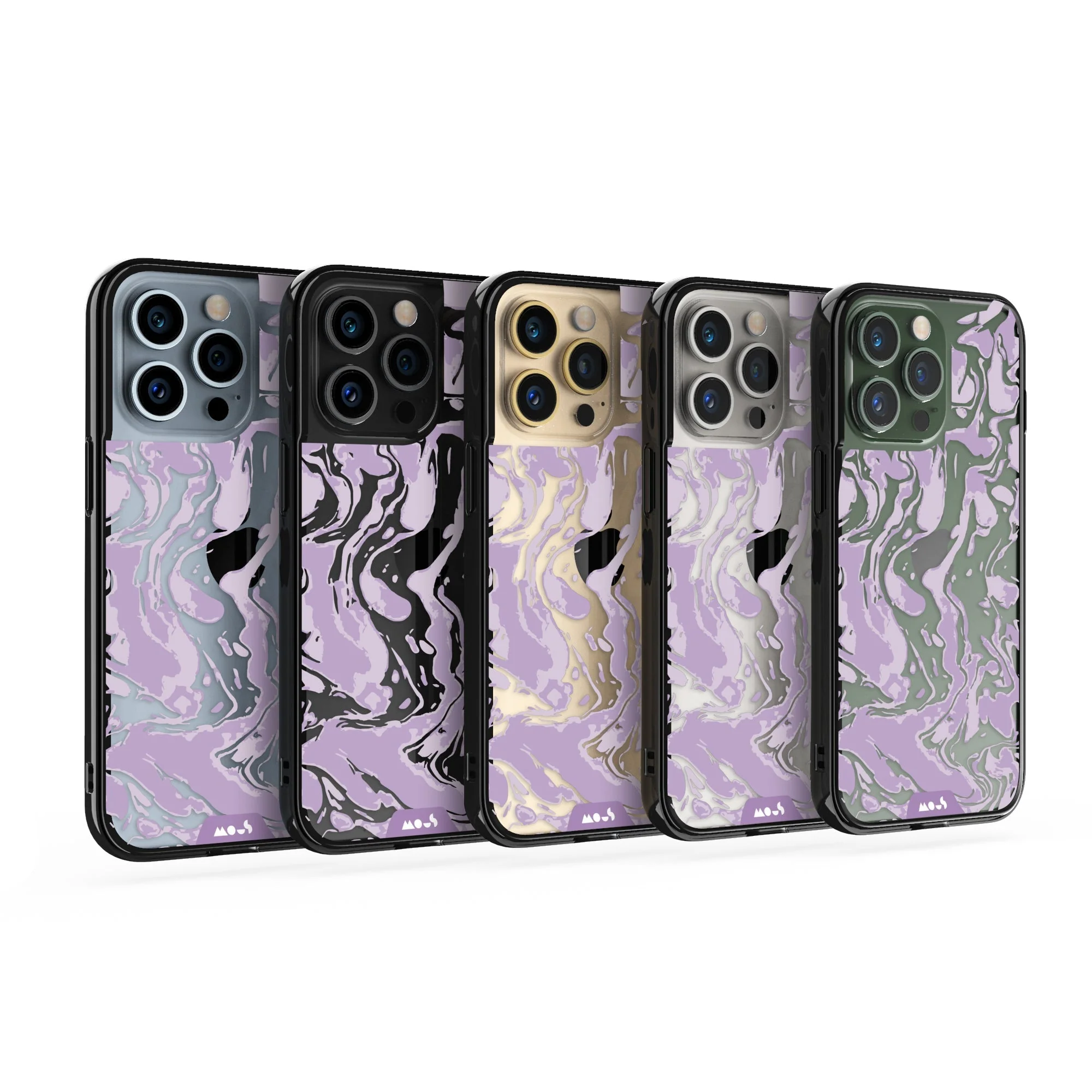 Lilac Protective Phone Case - Marbled - Image 28