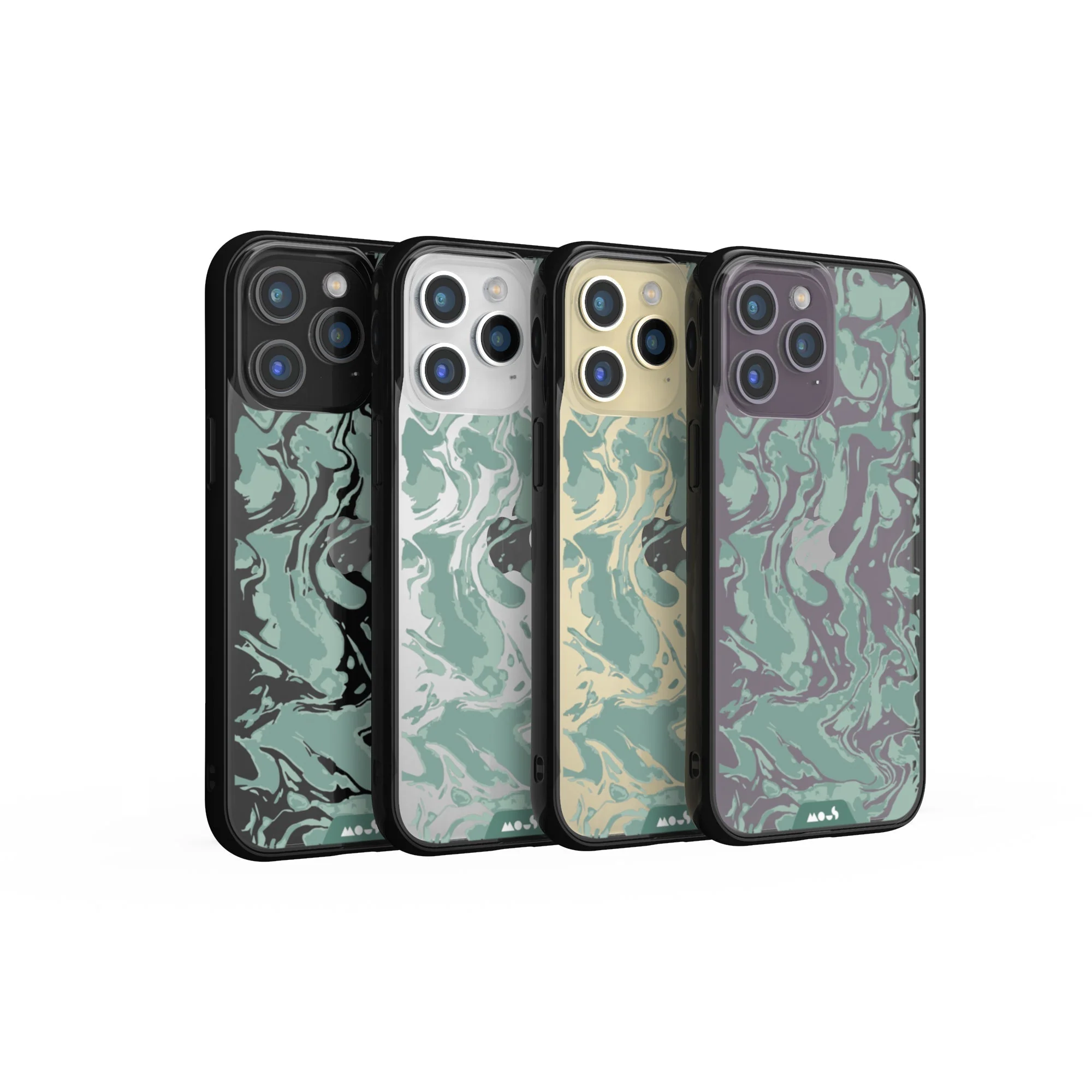 Sage Green Protective Phone Case - Marbled - Image 22