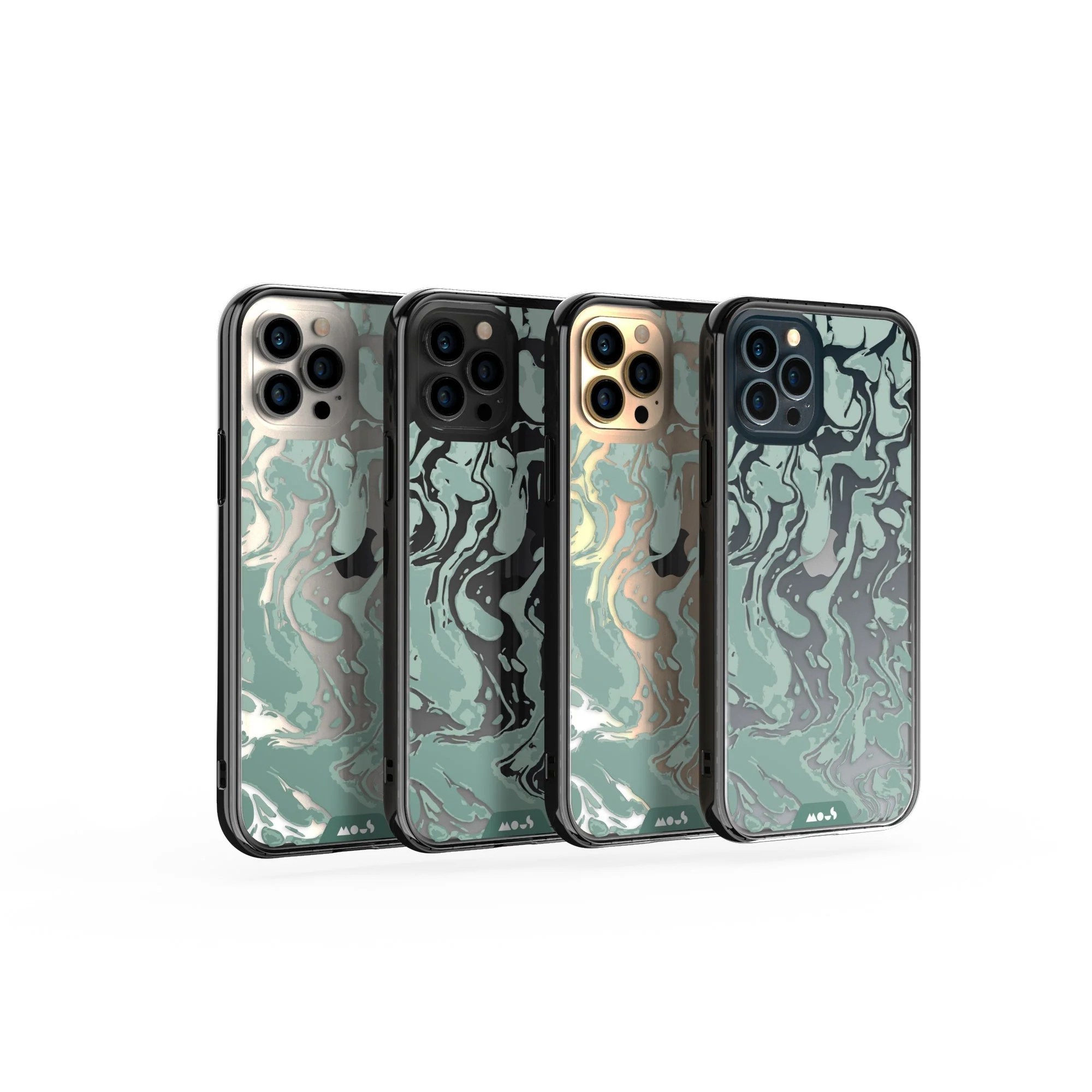 Sage Green Protective Phone Case - Marbled - Image 26