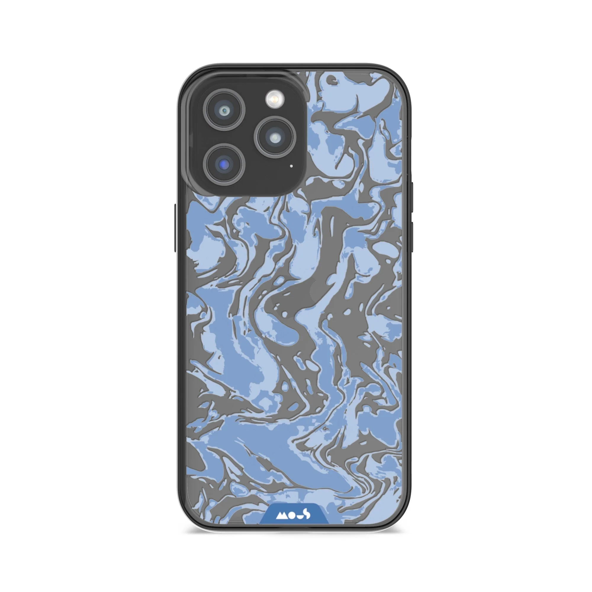 Sky Blue Protective Phone Case - Marbled - Image 13