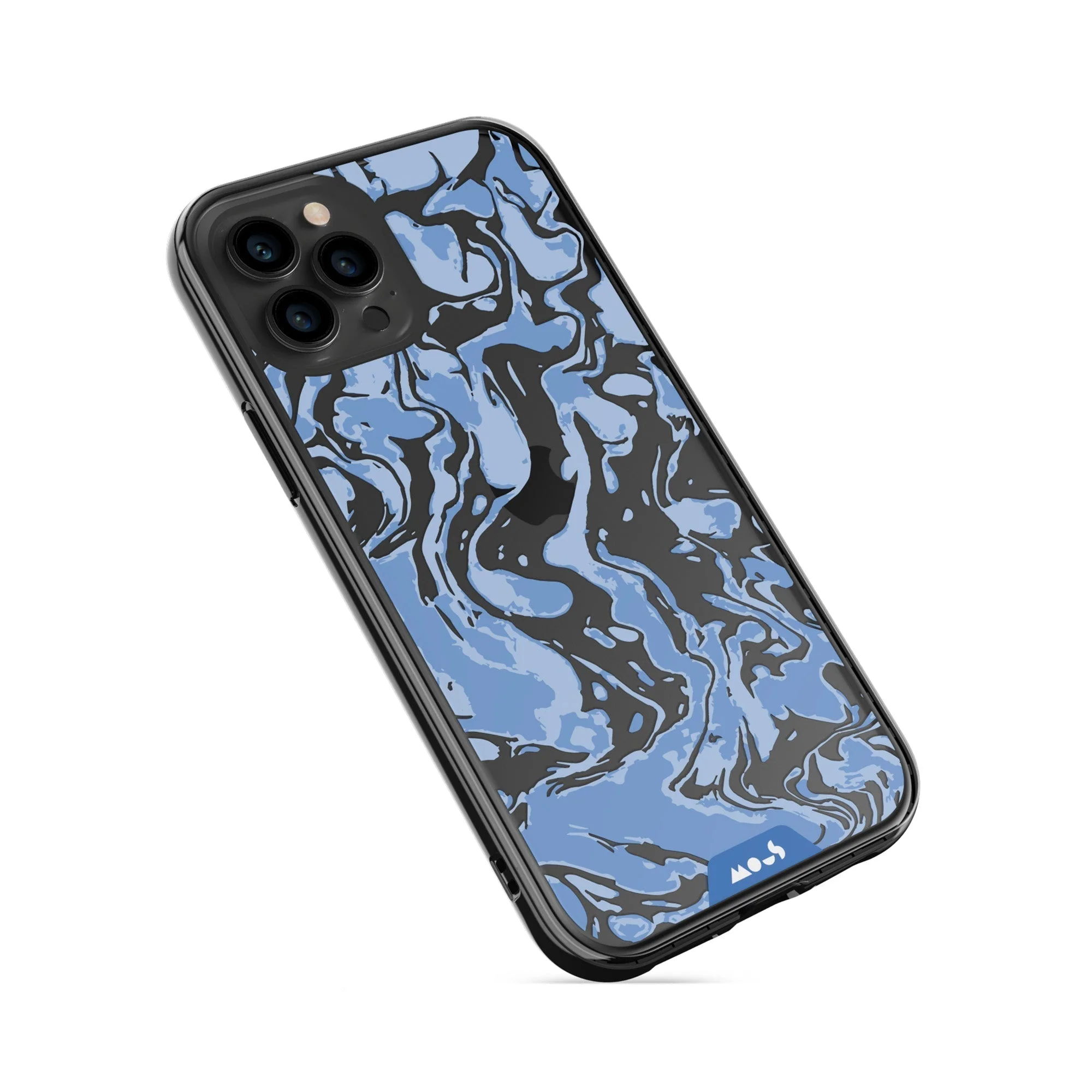 Sky Blue Protective Phone Case - Marbled - Image 21