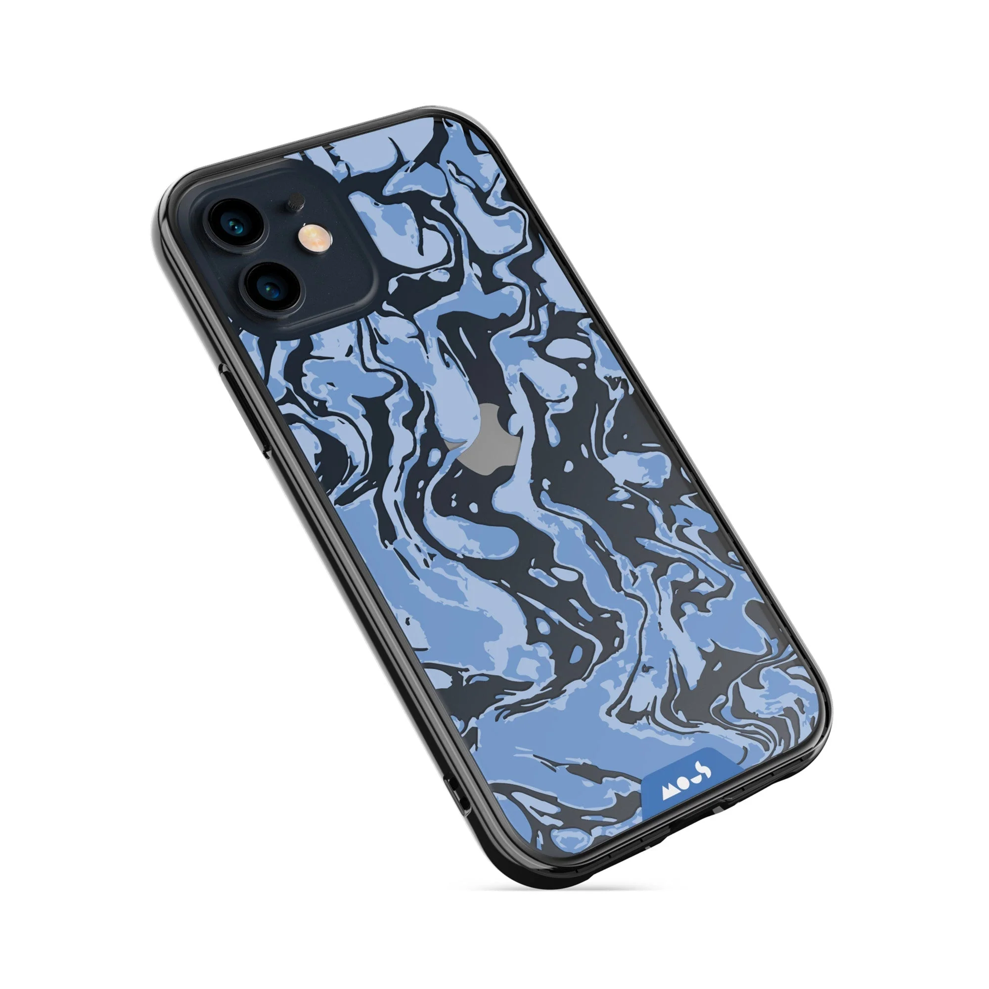 Sky Blue Protective Phone Case - Marbled - Image 23