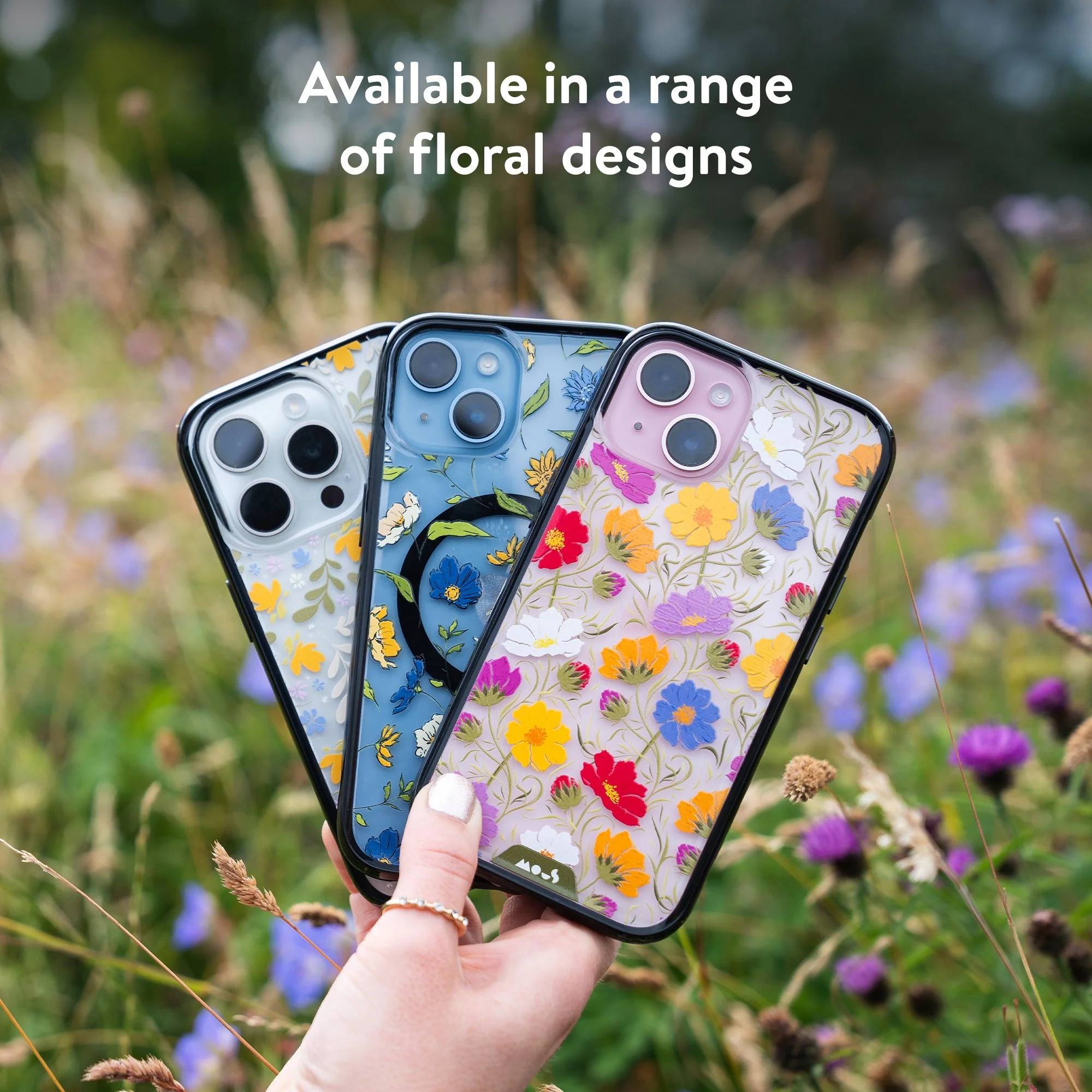 Floral Blue Protective Phone Case - Flowers MagSafe - Image 6