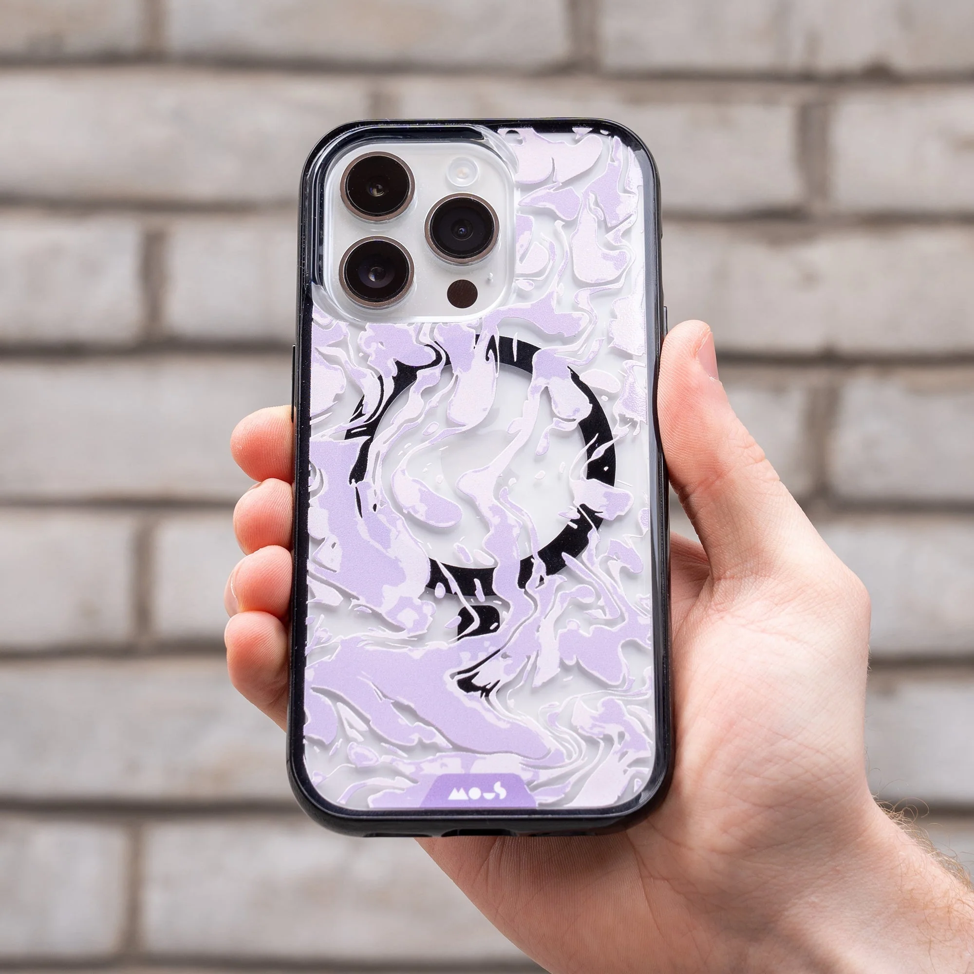 Lilac Protective Phone Case - Marbled MagSafe - Image 13