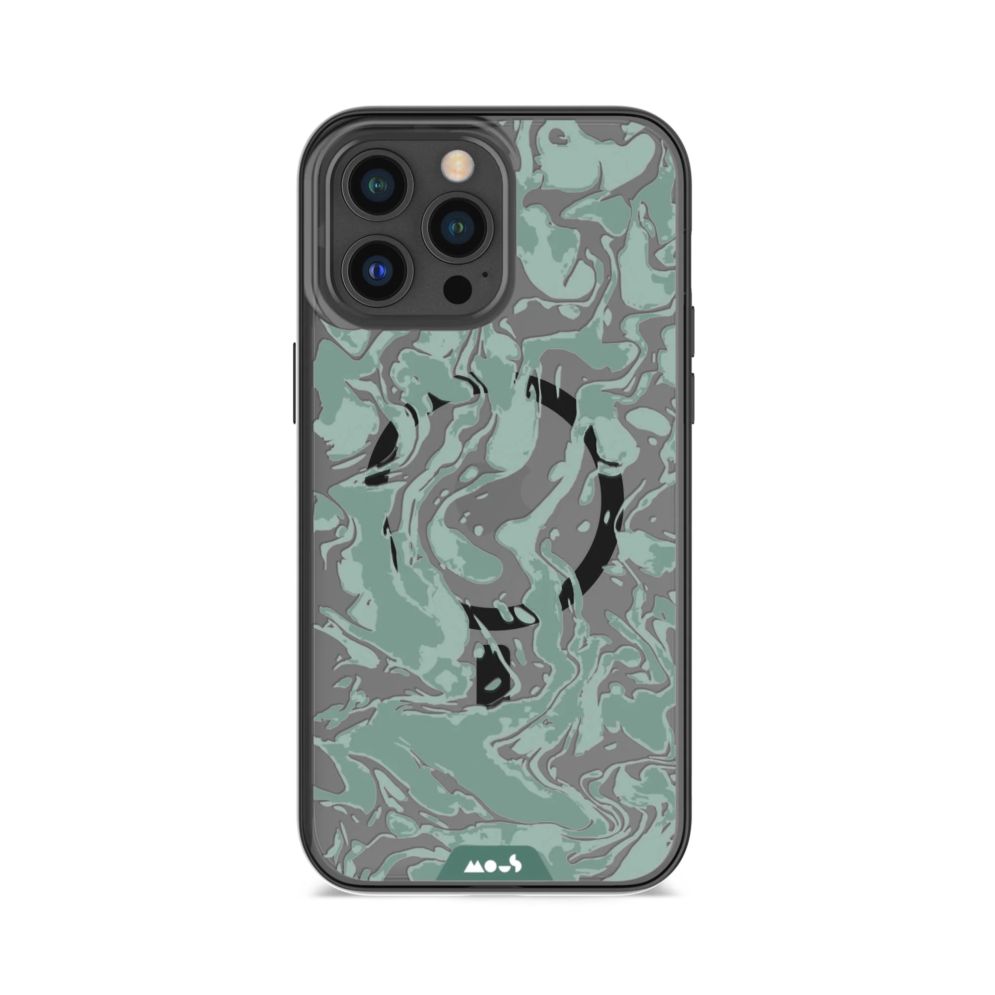 Sage Green Protective Phone Case - Marbled MagSafe - Image 3