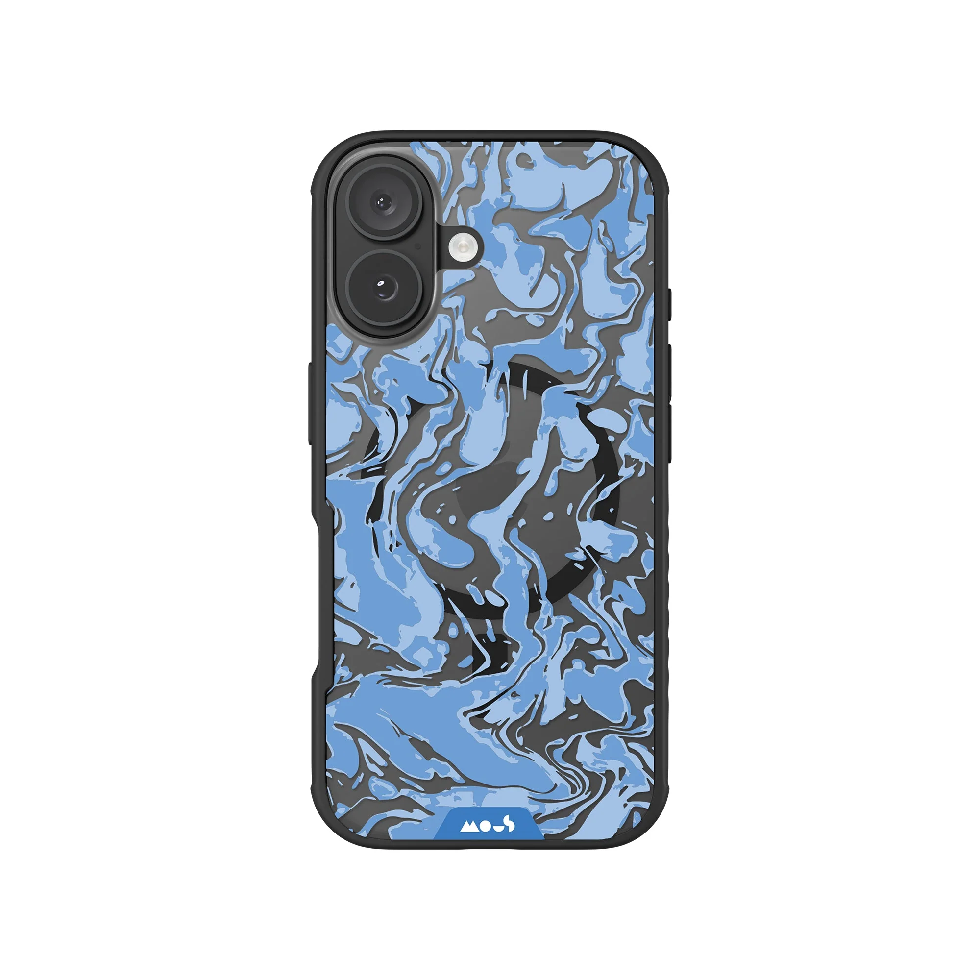 Sky Blue Protective Phone Case - Marbled MagSafe - Image 3
