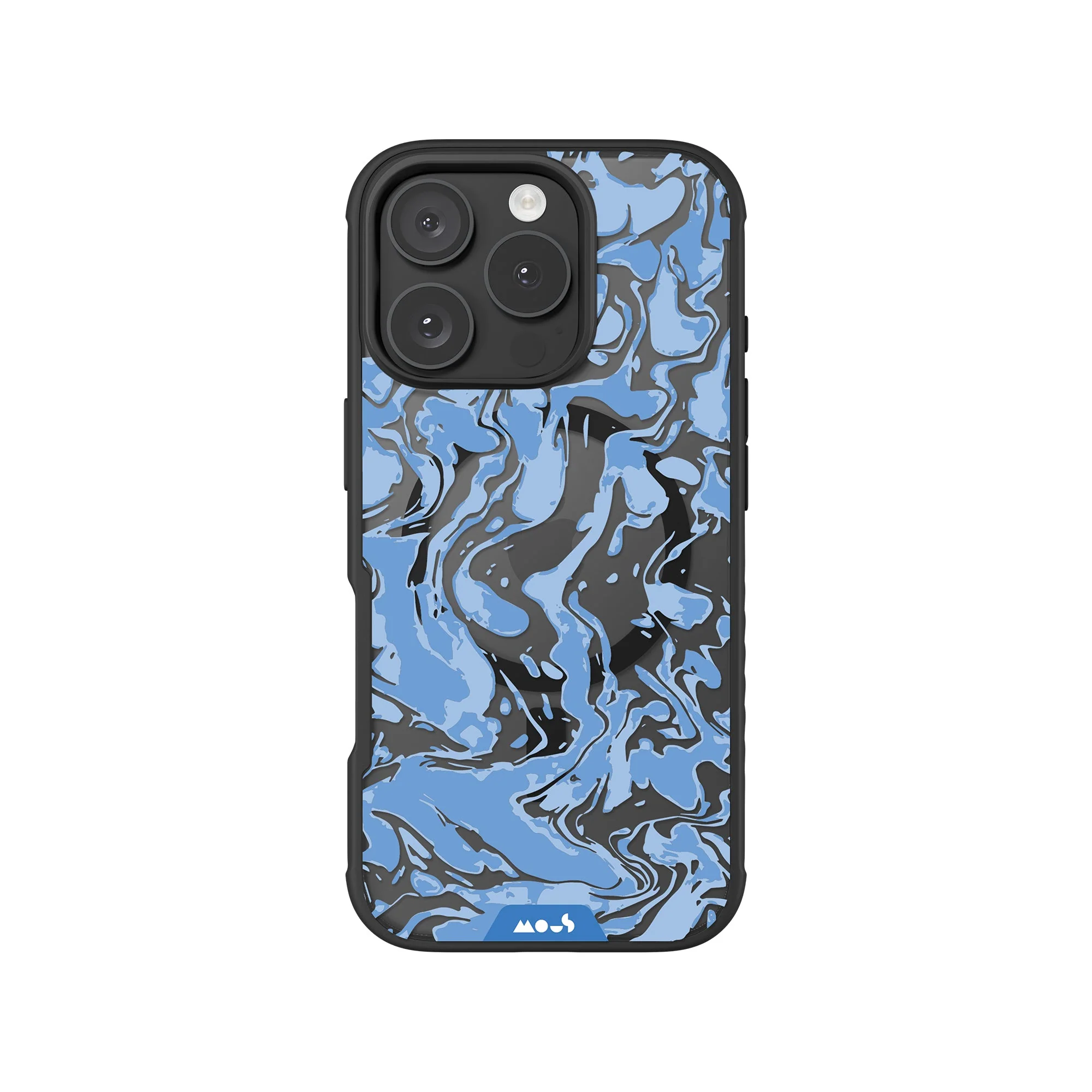 Sky Blue Protective Phone Case - Marbled MagSafe - Image 4