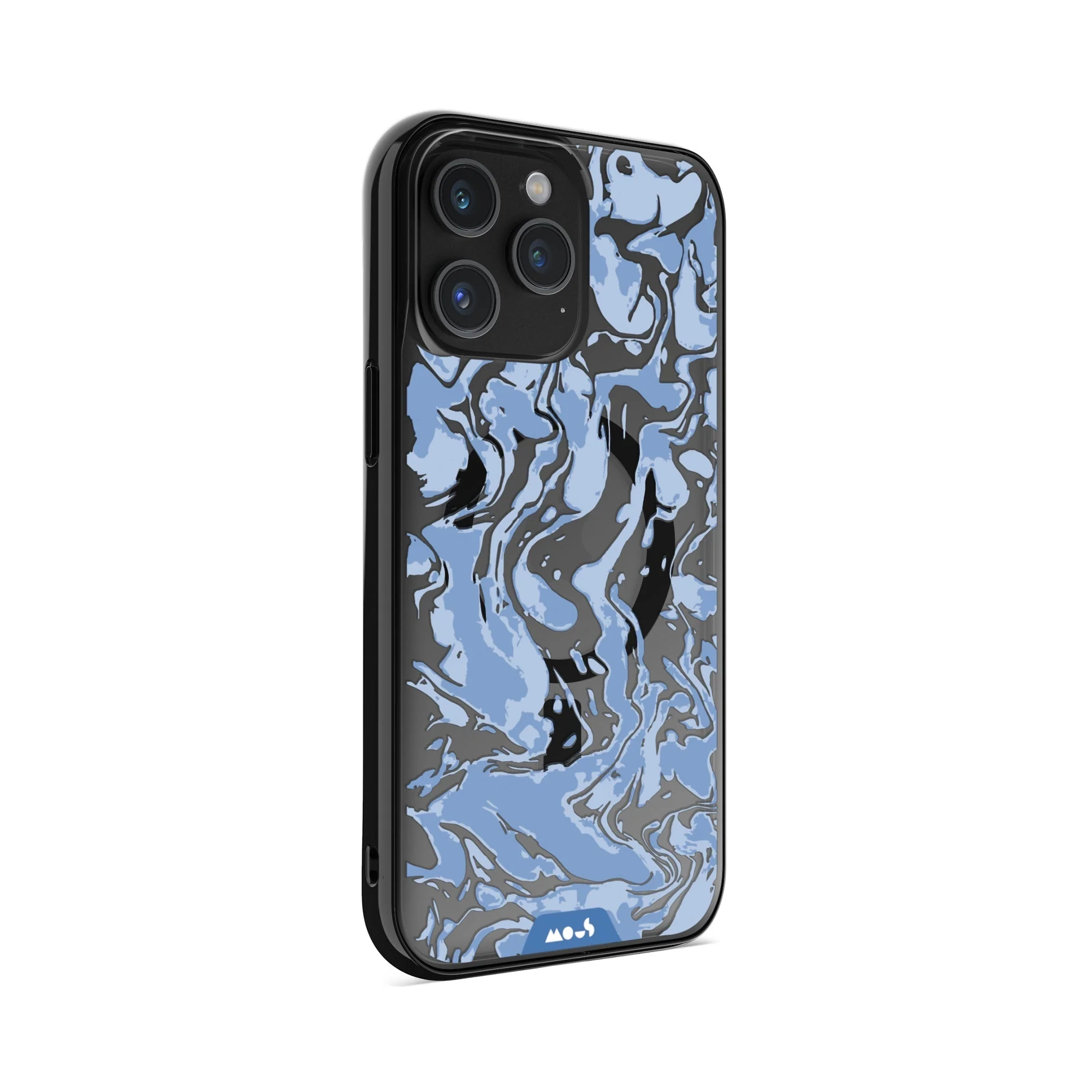 Sky Blue Protective Phone Case - Marbled MagSafe - Image 5