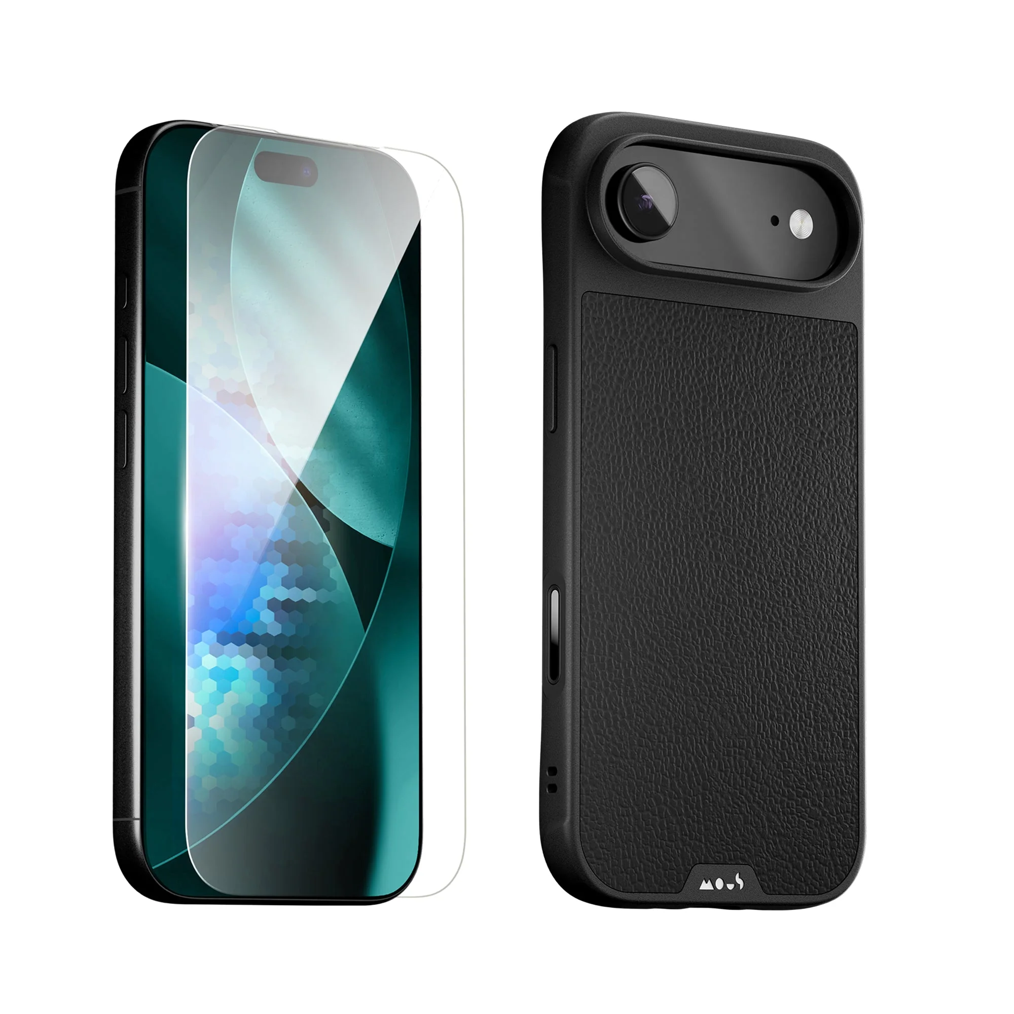 Black Leather Protective Case and Screen Protector - Apple Essentials Kit - Image 9