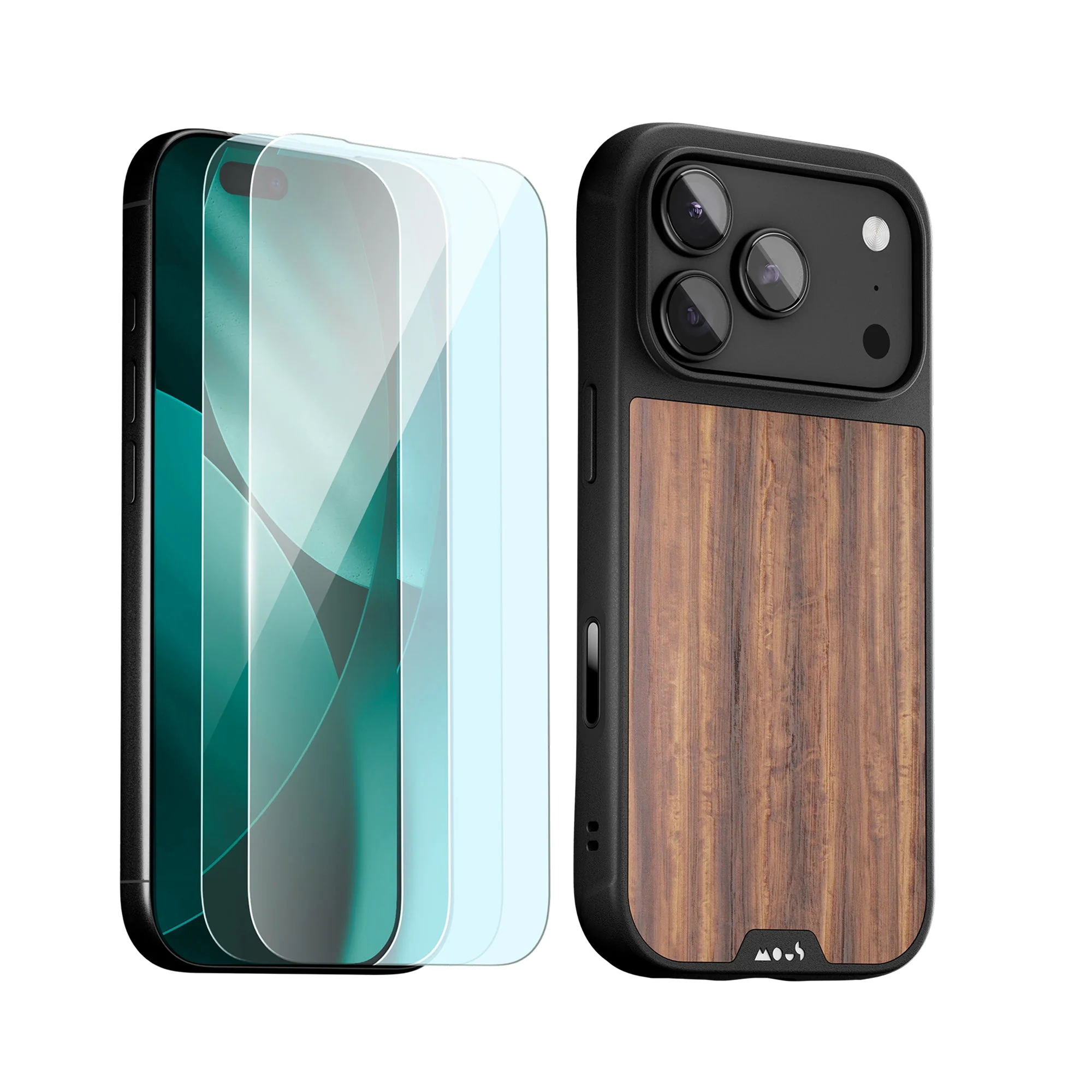 Walnut Protective Case and Screen Protector - Apple Essentials Kit - Image 12