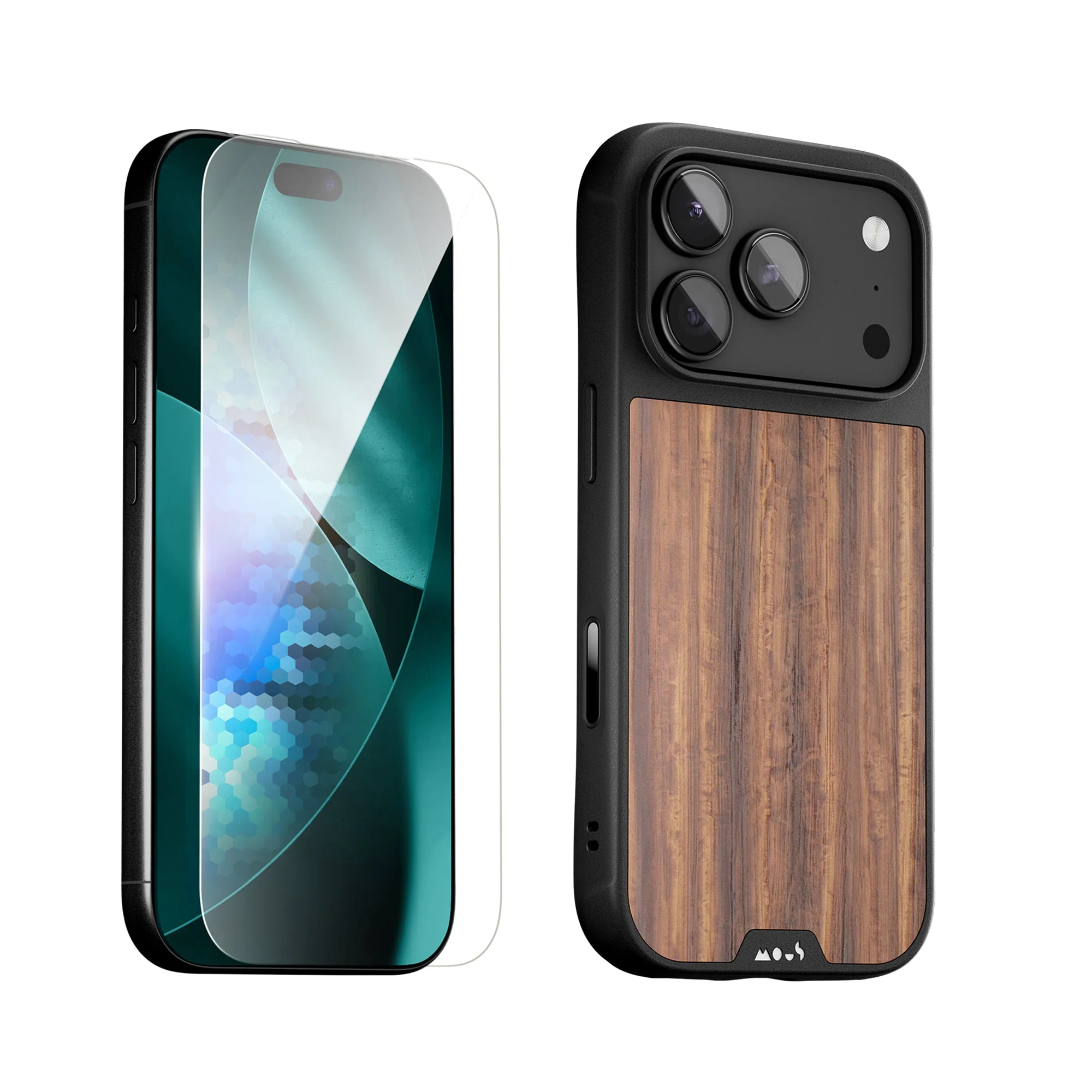 Walnut Protective Case and Screen Protector - Apple Essentials Kit - Image 8